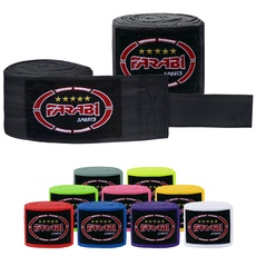Farabi Sports Kinder & Erwachsene boxbandagen Gym Fitness Workout Bandagen Boxen Sparring Bandagen (Kids (2.50 Meters), Black)