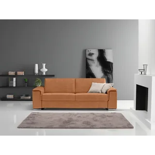 Egoitaliano Schlafsofa »Cecilia, modern & elegant, erstklassiger Sitzkomfort, Dauerschläfer« inkl. Matratze und hochwertigem Metallbettrahmen, toller Schlafkomfort, braun