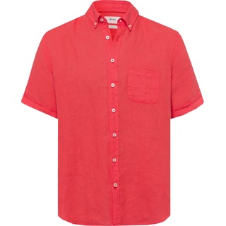 BRAX Herren Style Dan U Linen Garment DYE Herrenhemd aus sommerlichem Leinen mit Button Down Kragen Hemd, Watermelon, M