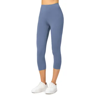 Merry Style Damen Leggings 3/4 Capri Leggings aus Viskose MS10-144 (Jeans, XS)