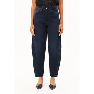 BAARLY HIGH WAIST BARREL JEANS |  Bio-Baumwoll Mix non stretch - blau (27-32)