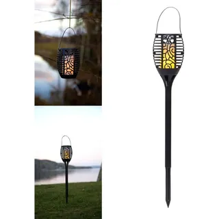 star trading deutschland gmbh Solarleuchte Kunststoff 42,0 cm inkl. Bewegungsmelder/Dämmerungssensor Schwarz