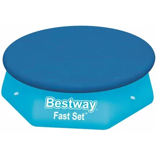 Bestway Abdeckplane Poolabdeckung Abdeckung Swimmingpool Fast Set Pool Ø 2.90m - Blau