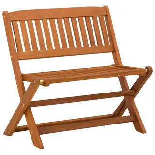 vidaXL Kinderbank Braun 61 x 38 x 57 cm Massives Eukalyptus Holz - Braun