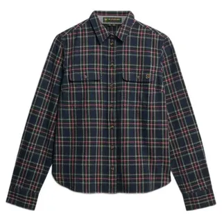 Superdry Hemd Navy/Yellow Check S