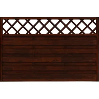 Sichtschutzzaun-Element Country Braun lasiert 120 cm x 180 cm