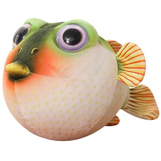 Uposao Simulated Fisch Plüschtier, 26CM Realistische Fisch Stofftier Kuscheltier Spielzeug Plüschkissen Gefüllt Wurfkissen Plüschpuppe Weihnachten Geschenk für Kinder Mädchen Jungen,Grün