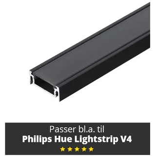 Light Solutions Aluminum Strip - Model S til Philips Hue and LIFX - 1 pc