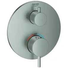 Grohe Atrio Thermostat-Brausebatterie, 2 Verbraucher, Farbe: Supersteel