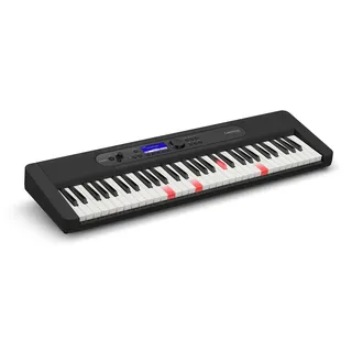 Casio LK-S450 CASIOTONE Top Leuchttastenkeyboard mit 61 anschlagdynamischen Tasten im Piano-Look mit 600 Sounds und 200 Begleitrhythmen, Mikrofoneingang, schwarz