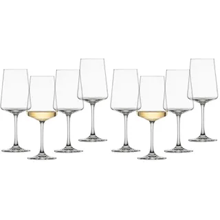 Schott Zwiesel Weissweinglas MioVino (4er-Set), moderne Weingläser für Weißwein, spülmaschinenfeste Tritan-Kristallgläser, Made in Germany (Art.-Nr. 124050) (Packung mit 2)