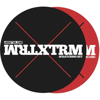 Reloop XTRM Scratching Set - spezielle Rutschfolie, Filz-Slipmat (extra hart), extremes Scratching und Backspinning, verringert die Reibung zwischen Slipmat und Plattenteller