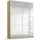 Schwebetürenschrank Reflect 131 x 210 x 59 Weiß