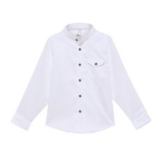 Soft Luxury Shirt in weiß unifarben, weiß, 128