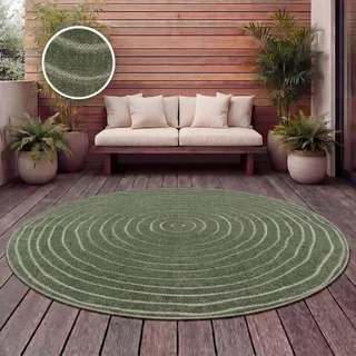 Paco Home Outdoor Teppich 120 x 120 cm Grün