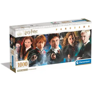 Clementoni Harry Potter Puzzle 1000 Teile Erwachsene - Panorama Puzzle Erwachsene in 98 x 33 cm - Puzzle Erwachsene anspruchsvoll von Clementoni 39874