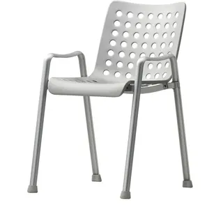 Vitra Stuhl Landi grau, Designer Hans Coray, 79.5x51.5x65 cm