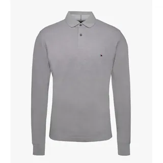 Tommy Hilfiger Mw0mw20183 Langarm-polo - Grey - M