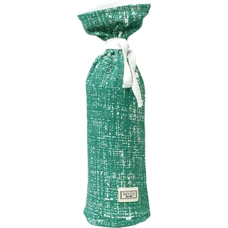 Meyco Baby Fine Lines Wärmflaschenbezug (weiches Material, leicht zu öffnen und schließen dank Kordelzug, aus 100% Baumwolle, einfache Pflege), Smaragdgrün