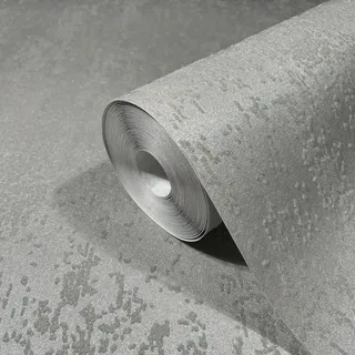 Marburg Vliestapete Glitzernde Glasperlen Metalloptik Modern 10,05 x 0,7 m Grau