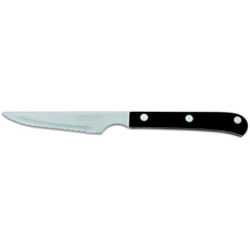 Arcos Table Messer - Steakmesser Tischmesser Tafelmesser - Klinge Nitrum Edelstahl 115 mm - HandGriff Polyoxymethylen (POM) Farbe Schwarz
