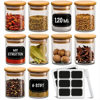Praknu Gewürzglas 120 ml 10 St.