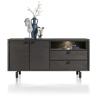 Henders & Hazel Livada Sideboard mit LED Wildeiche Furnier/Metallgestell