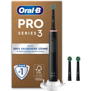 Oral-B Pro Series 3 schwarz + Aufsteckbürsten 3 St.