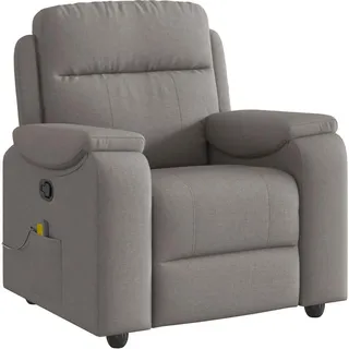 Massagesessel Taupe Stoff - Taupe