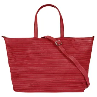 Samantha look Shopper Leder Rot