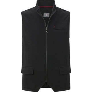 Sweatweste JAN VANDERSTORM "Sweatweste LINDBORG", Herren, Gr. 7XL, schwarz, Obermaterial: 55% Baumwolle CO. 45% Polyester COOLMAX PES(Coolmax)., Westen Sweatweste
