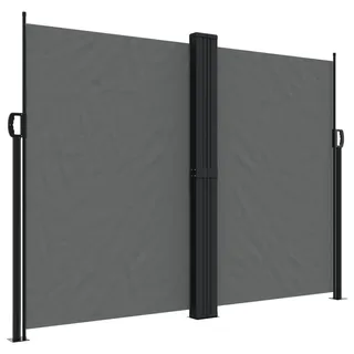 vidaXL Seitenmarkise Ausziehbar Anthrazit 180x1200 cm - Grau