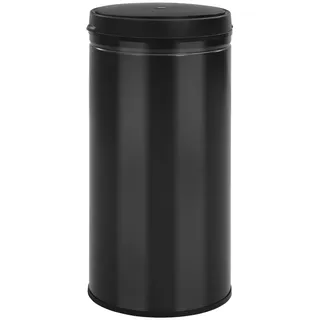 vidaXL Automatischer Sensor-Mülleimer 70 L Kohlenstoffstahl Schwarz - Schwarz