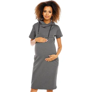 PeeKaBoo Umstandskleid für Damen Shnas graphit L - Grau