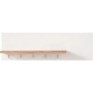 KOCHSTATION Wandregal »KS-Westminster« Breite 130 cm, mit 5 Haken, exclusiv by Otto, weiß