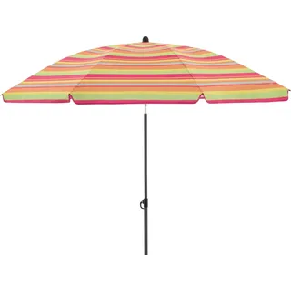 Derby Marktschirm COMO Ø 165 cm Orange-Mix mit Handöffner