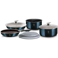 BerlingerHaus GRANITE POT SET Click & Cook Berlingerhaus BH-6146, Pfanne + Kochtopf, Blau