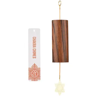 Mowind Chakra-Windspiel, natürliches Bambus-Windspiel, Meditation, Akkord, Windglocke für Heimdekoration, Zen, Achtsamkeit, Sakralchakra