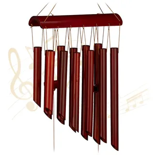 Relaxdays Windspiel , Holz , 21x60x8 cm , Dekoration, Gartendeko