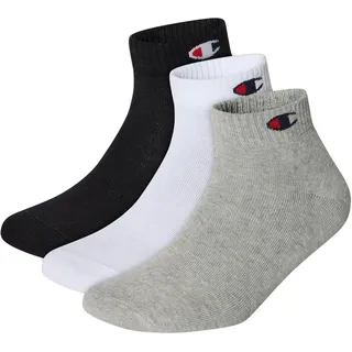 Champion Unisex Basics 3pk Quarter Innensocken, Marineblau, 31-34 EU