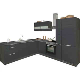 kochstation Winkelküche L-Form 240 x 270 cm grau