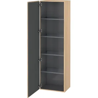 Duravit  L-Cube Hochschrank, eine Tür Anschlag links, 500x363x1760mm, LC1181L7171, Farbe: Mediterrane Eiche Echtholzfurnier