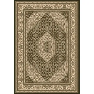 Webteppich , Creme, Schwarz, Goldfarben , Textil , orientalisch , rechteckig , 133x195 cm , Textiles Vertrauen - Oeko-Tex® , für Fußbodenheizung geeignet, in verschiedenen Größen erhältlich, Fasern thermofixiert (heatset) , Teppiche und Böden, Teppiche, Webteppiche