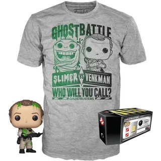 Ghostbusters Funko Funko POP! Figur + T-Shirt Set - Dr. Peter Venkman L