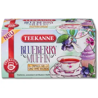 Teekanne Blueberry Muffin Früchtetee Teebeutel 18 x 2,28 g