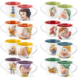 HOME Jumbo-Frühstückstassen 0,42 l Mehrfarbig 2 St.