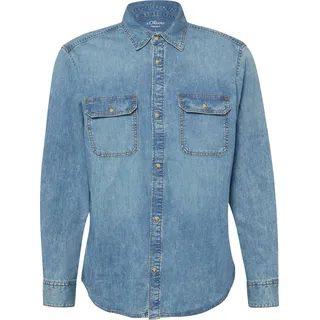 s.Oliver Jeanshemd Blau L