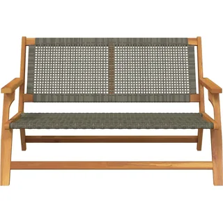 vidaXL Gartenbank 122 x 76 x 73,5 cm Grau
