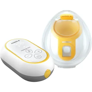 Medela Freestyle Mini Hands-Free tragbare elektrische Einzelmilchpumpe mit Hands-free Auffangschalen und wiederaufladbarem Akku.