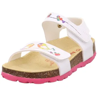 Fussbettpantoffel Weiß/Pink 34 EU